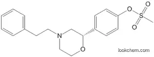 Molecular Structure of 920799-67-3 (Phenol, 4-[(2S)-4-(2-phenylethyl)-2-morpholinyl]-, 1-methanesulfonate)